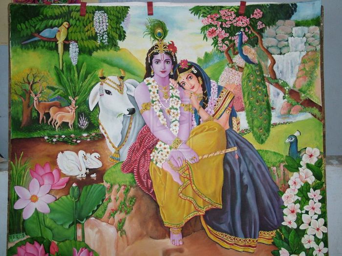 30 - ALEGE-TI O POZA LIBERA CU CUPLUL ZEIESC INDIAN RADHA-KRISHNA