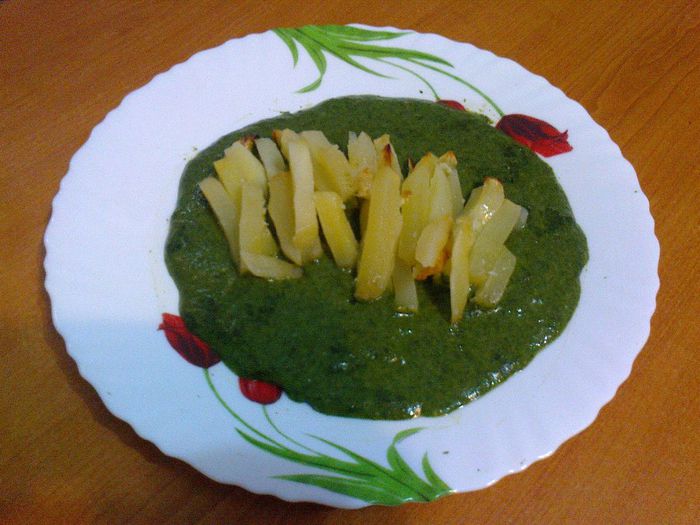Spanac si cartofi copti cu usturoi - Culinar 2