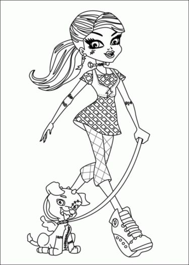 frankye - monster high de colorat