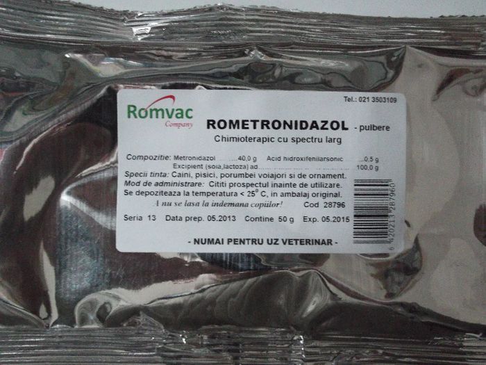 ROMETRONIDAZOL 40% 50 G 16 RON - ROMETRONIDAZOL 50 G - 16 RON
