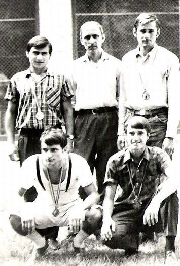 Cu echipa de sabie, locul 3 in 1970 - 1-5 S