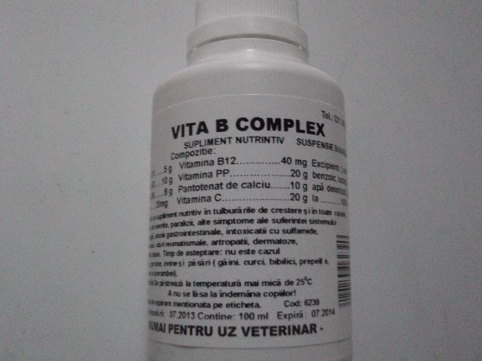 VITA B COMPLEX 100 ML 13 RON - VITA B COMPLEX 100 ML - 13 RON