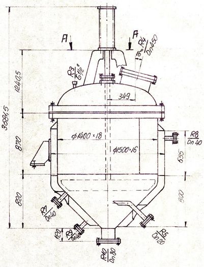 Filtrul nuce industrial. Proiect 1988; Aplicat la Combinatul Chimic din Fagaras, pentru fabricarea rezorcinei.

