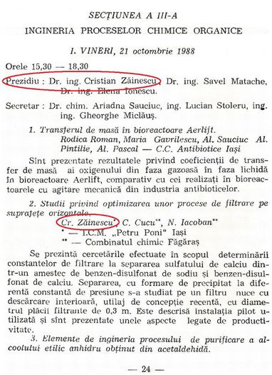 Prezidand una dintre Sectiunile stiintifice
