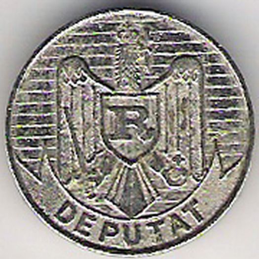 Cristian Zainescu, insigna de deputat - 1990