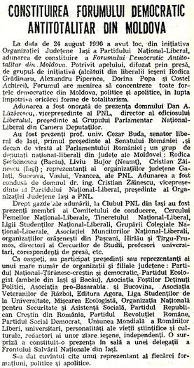 Articol din oficiosul Liberalul, 2 nov.1990 (1) - 1990