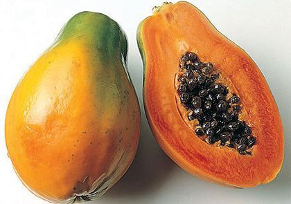 Papaya-fruct si seminte; (Carica Papaya)
