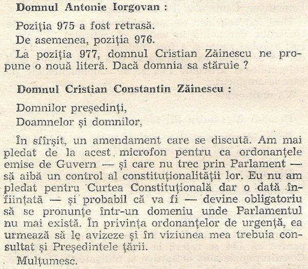 Asupra constitutionalitatii ordonantelor - 1991