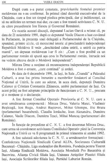 Membru fondator al CNU, 1991; Iasi, 6 decembrie 1991(aceeasi sursa)
