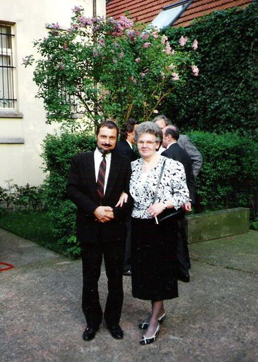 Cu d-na Chantal Bertouille la ambasada - 1992