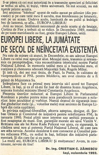 Aniversare, 24 Ore Iasi, 19 nov. 1992