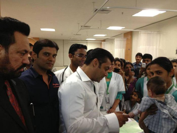 H2 - Salman Khan at Fortis Hospital New Delhi