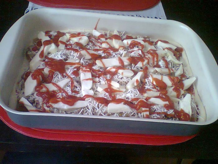 pizza cu mozzarella de capra - Mozzarela de caprita