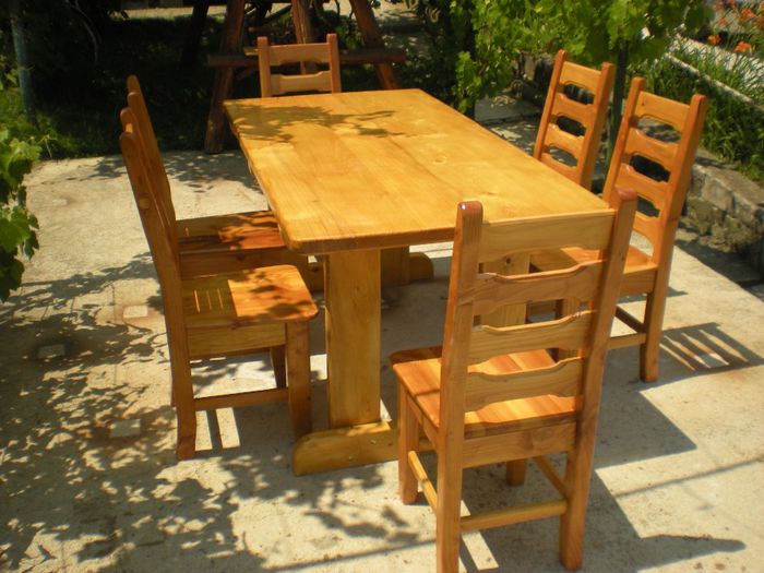 masa scaun din lemn pentru gradina (4)