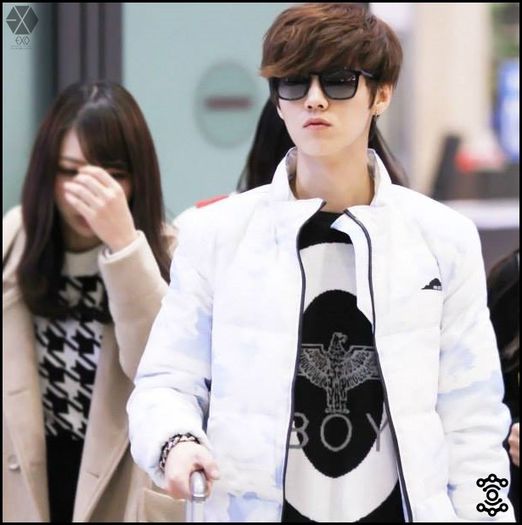 140203 LuHan @ Beijing Airport & Incheon Airport.12 - exo - 140203 LuHan - Beijing Airport and Incheon Airport