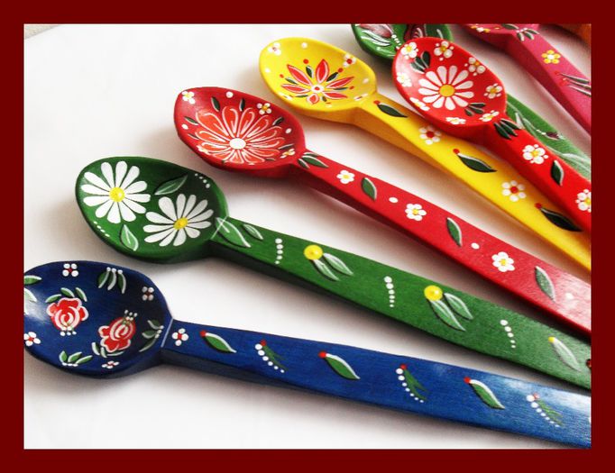 SDC16888 - LINGURI DE LEMN PICTATE MANUAL - tel 0771503314