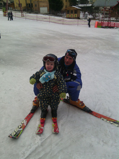 IMG_20140210_135430; Leo la 1 an si 8 luni la prima alunecare pe zapada
