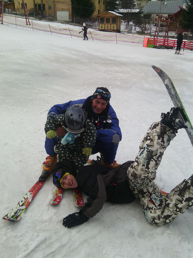 IMG_20140210_135439; Leo la 1 an si 8 luni la prima alunecare pe zapada
