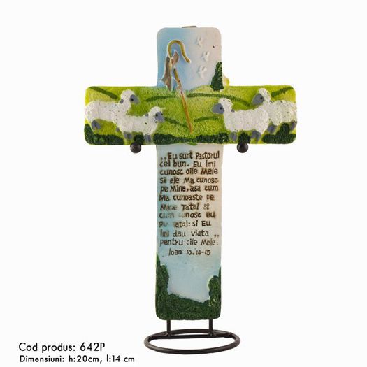 cruce-color-pastorul-cel-bun - cruci suvenir