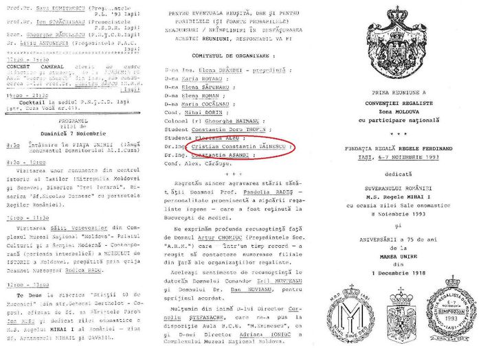 Simpozion regalist la Iasi, 6-7 nov. 1993 - 1993