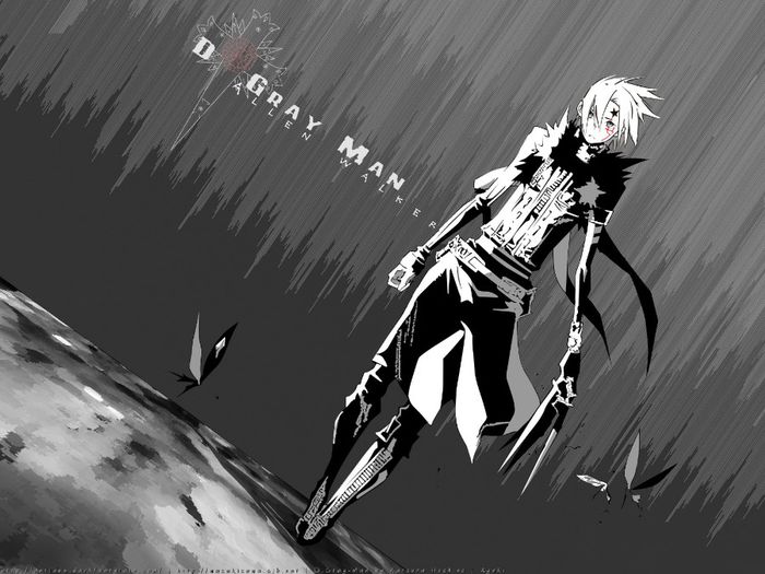 Konachan.com - 28445 allen_walker d.gray-man monochrome