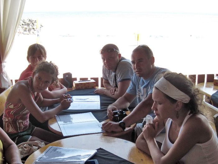 Andreea (in dreapta) in grup
