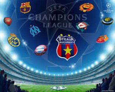 Champions League - Poze cu embleme de fotbal