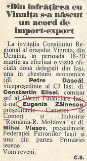 Relatii cu ucrainenii; 24 Ore Iasi, 22 martie 1994
