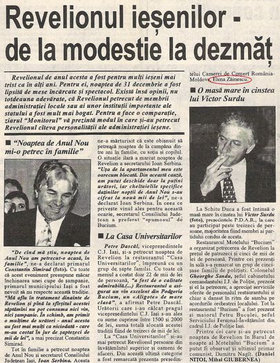 Monitorul, Iasi 4 ianuarie 1995