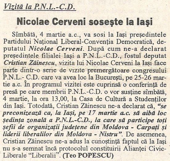 Monitorul, Iasi 2 martie 1995 - 1994-95