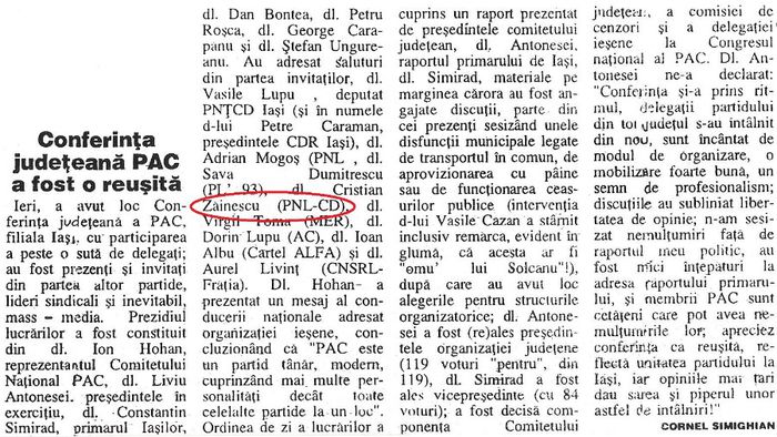 24 Ore, Iasi 10 aprilie 1995