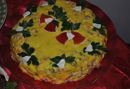 salata de boeuf - Idei de aranjare a platourilor pentru mese festive