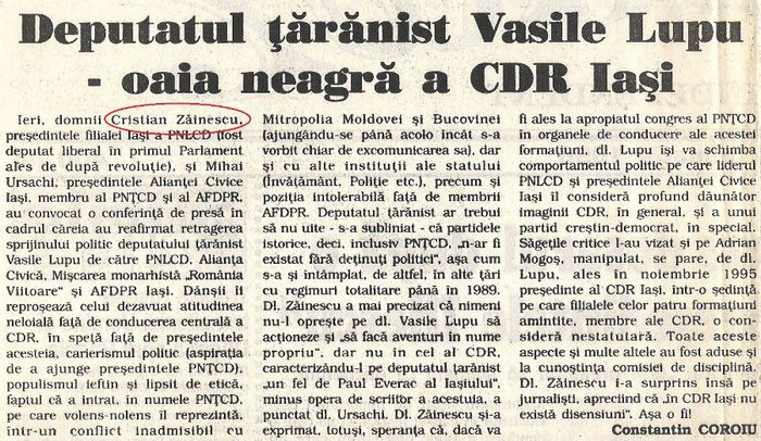 Adevarul, Bucuresti 11 ianuarie 1996