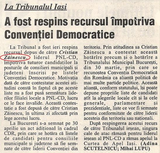 Monitorul, Iasi 11 mai 1996