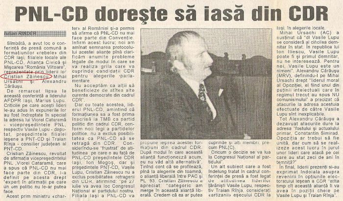 Independentul, Iasi 8 iulie 1996; In fotografie, poetul Mihai Ursachi
