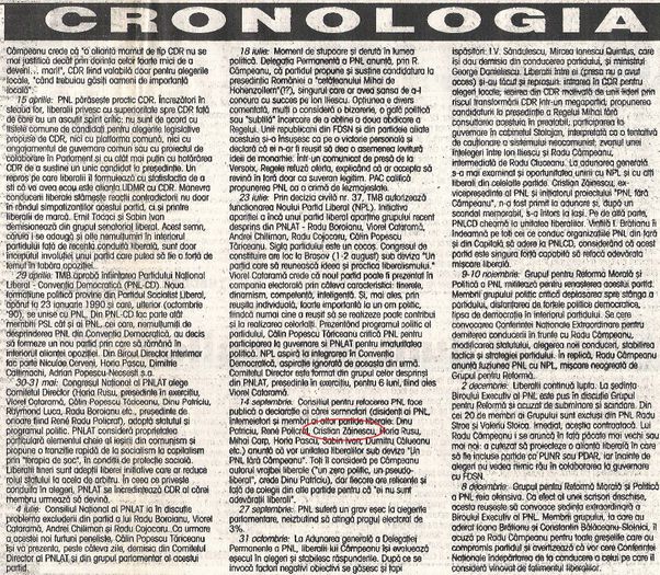 Cronologie PNL (continuare)