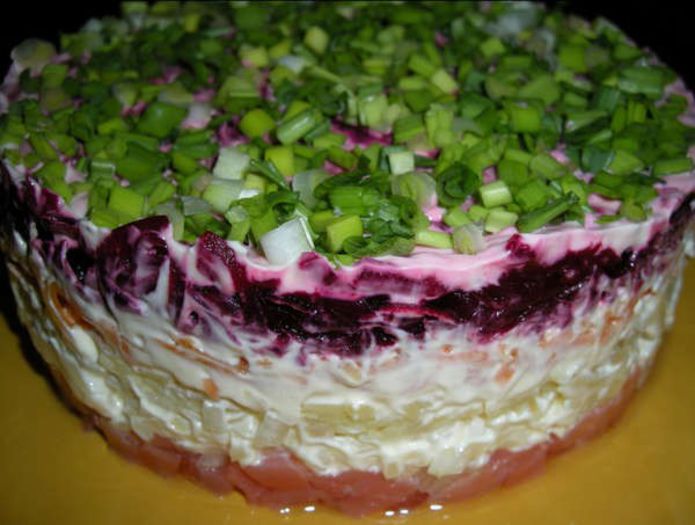 salata de somon,legume si maioneza