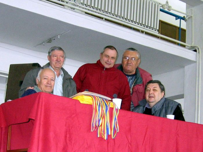 Culcea, Alexe (Steaua), Zainescu, Balan (UB), Dan Irimiciuc (Poli Iasi); Iasi, martie 2008
