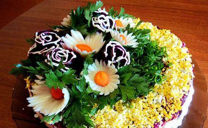 Salata hering sub o haina de blana