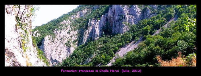 461. Formatiuni stancoase in Cheile Nerei (Panoramic Photo) - Fascinanta Romanie - 5