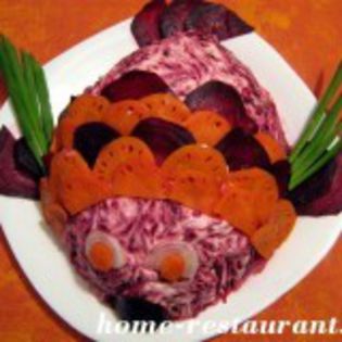 salata hering sub o haina de blana