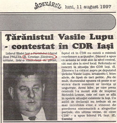 Adevarul, Bucuresti 11 august 1997