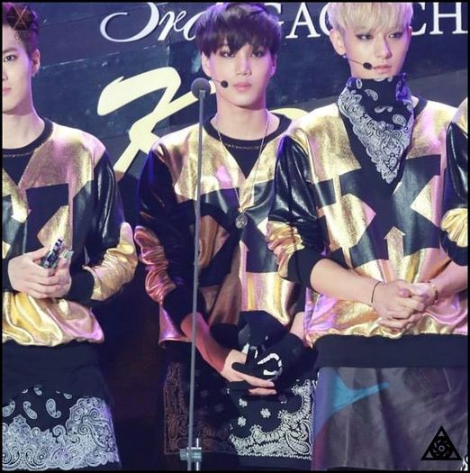 140212 Kai @ 3rd Gaon Chart K-POP Awards.002