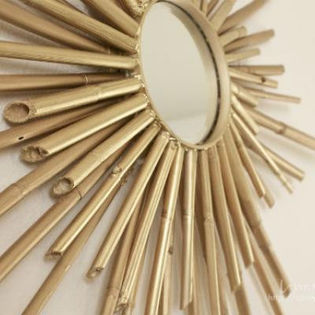bamboo-sunburst-mirror-step-by-step - HOMEMADE BAMBOO DECORATIONS