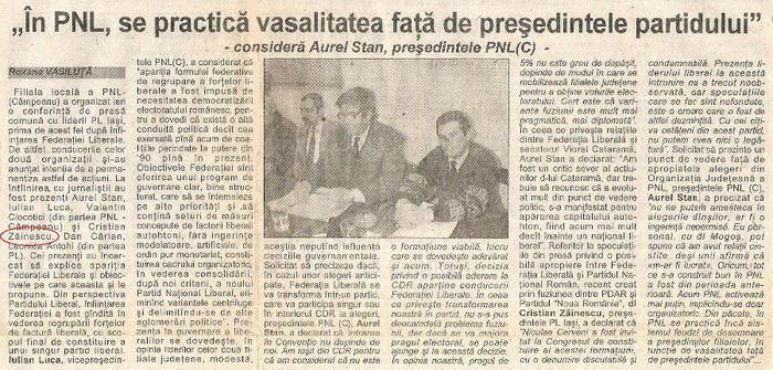 Independentul, Iasi 20 martie 1998; In foto, C.Zainescu (PL), Aurel Stan si Iulian Luca (PNL-Campeanu)
