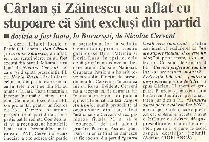 Monitorul, Iasi 3 iunie 1998