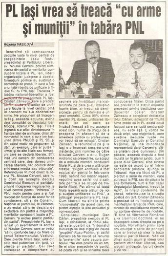 Independentul, Iasi 6 iunie 1998; In fotografie, Cristian Zainescu si Can Carlan
