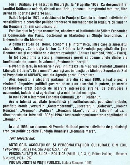 Ion I. Bratianu - 1998