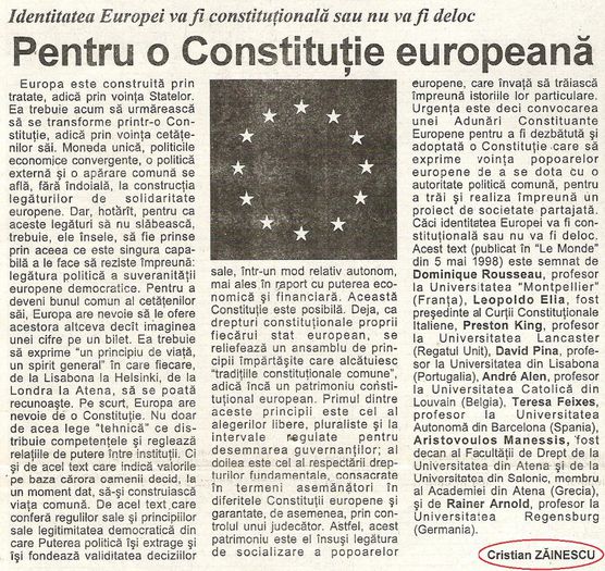 Independentul, Iasi 13 noiembrie 1998; Traducere
