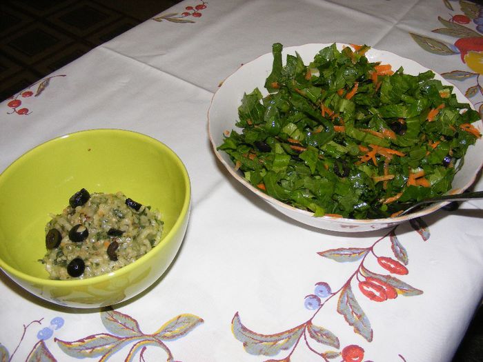 pilaf de urzici si salata - Culinare